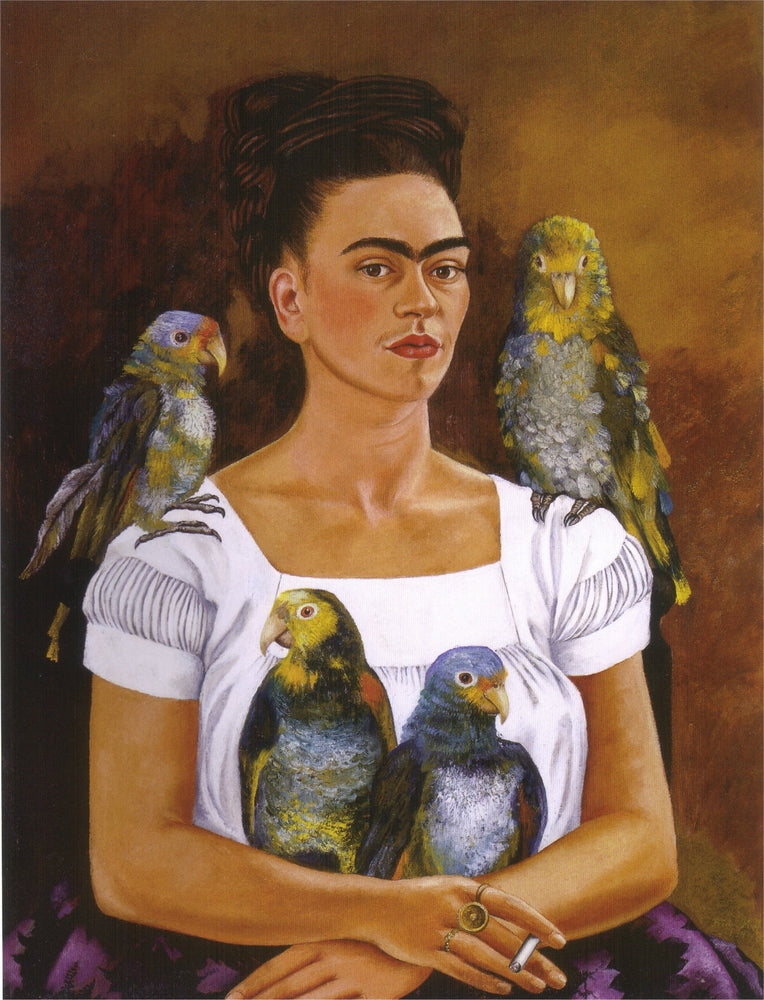 Me and My Parrots - by Frida Kahlo