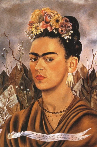 Self Portrait Dedicated to Dr Eloesser - by Frida Kahlo