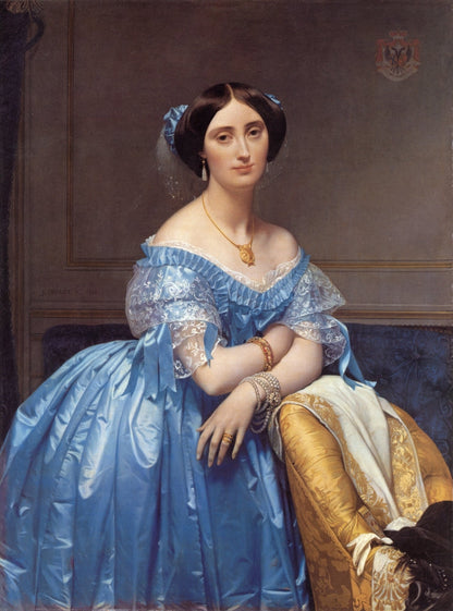 Portrait of the Princesse de Broglie - by Jean Auguste Dominique Ingres