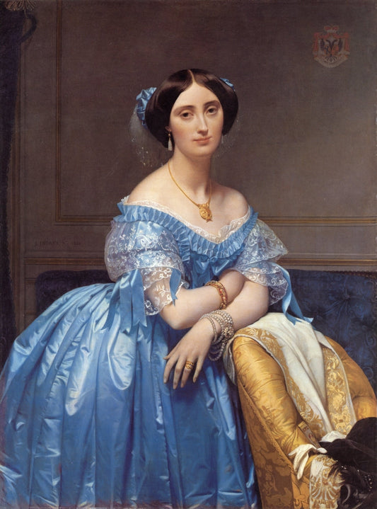 Portrait of the Princesse de Broglie - by Jean Auguste Dominique Ingres