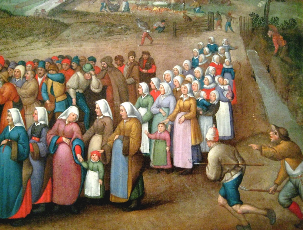 Wedding Procession in a Landscape - by Pieter Brueghel the Younger