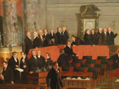 The House of Representatives (detail) - by Samuel Morse