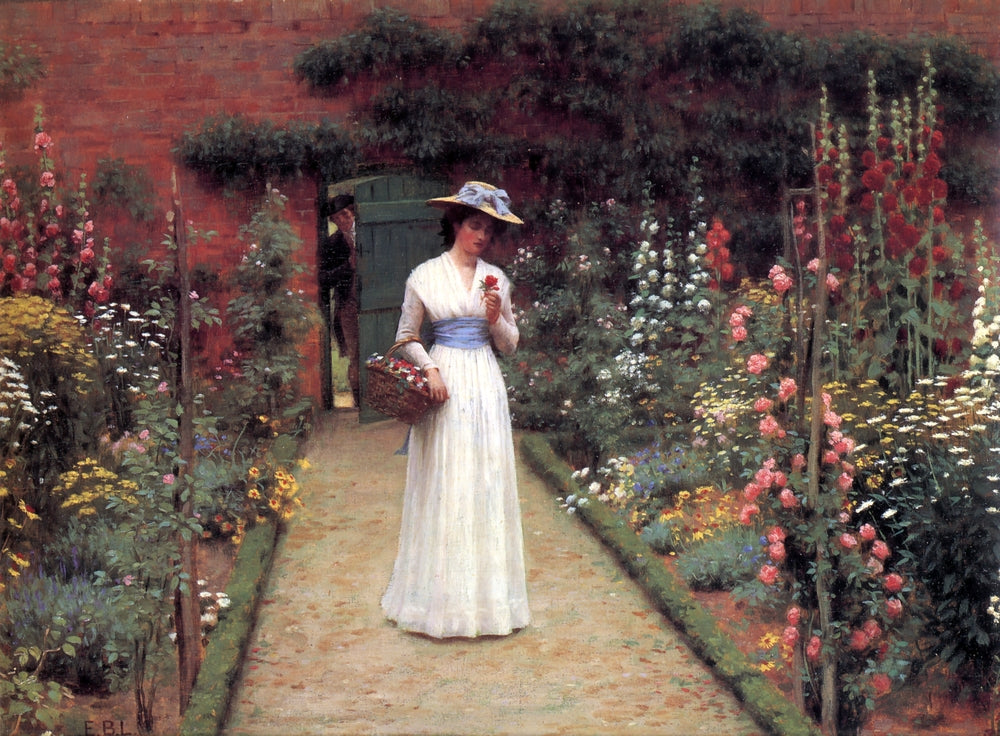 Lady in a Garden - by Frederic Leighton