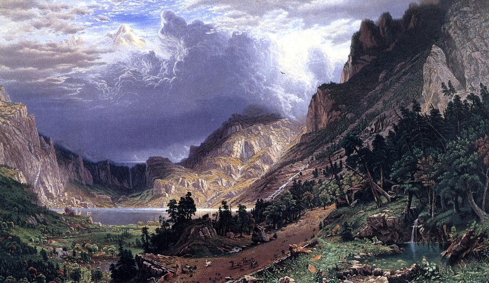 Storm in the Rocky Mountains, Mt. Rosalie - by Albert Bierstadt