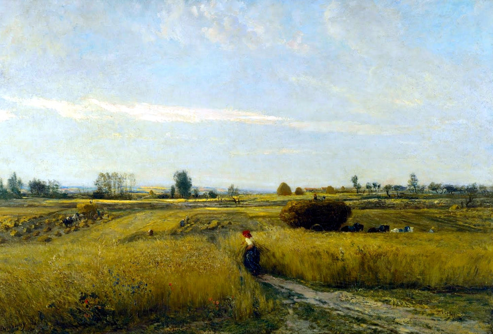 The Harvest - by Charles-Francois Daubigny