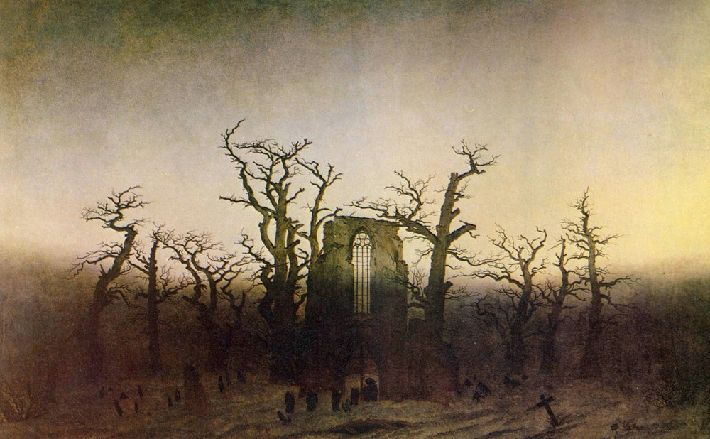 The Abbey in the Oakwood - by Caspar David Friedrich