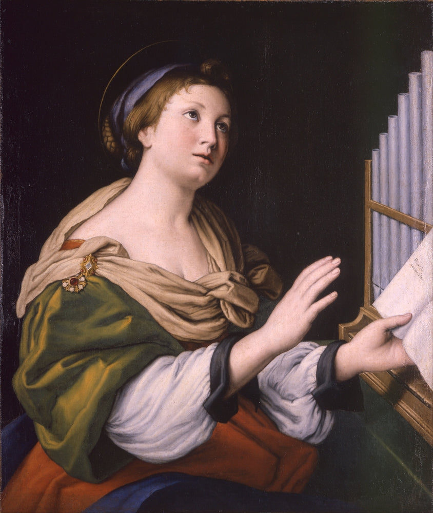 Saint Cecilia - by Giovanni Battista Salvi da Sassoferrato