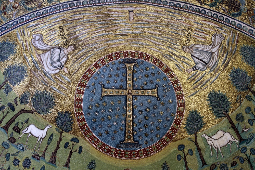 Transfiguration Scene - by Byzantine Mosaics