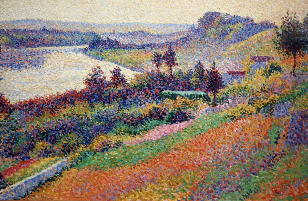 La Seine ¨¤ Herblay - by Maximilien Luce