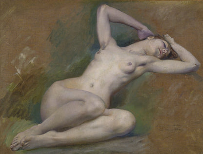 Study for the figure of "Spring" at l'Opéra-Comique, Paris - by Luc-Olivier Merson