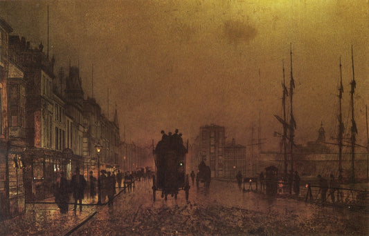 Glasgow Docks - by John Atkinson Grimshaw