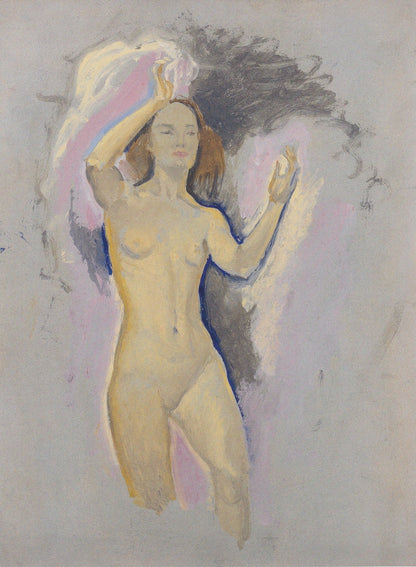 Study for Venus in the Grotto - by Koloman Moser