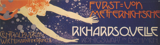 Poster for 'Prince Richard Metternich' - by Koloman Moser