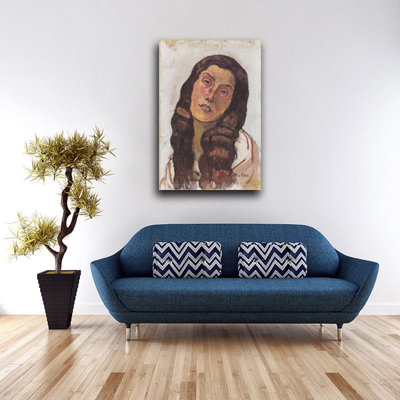 Valentine Gode Darel, with disheveled hair - by Ferdinand Hodler