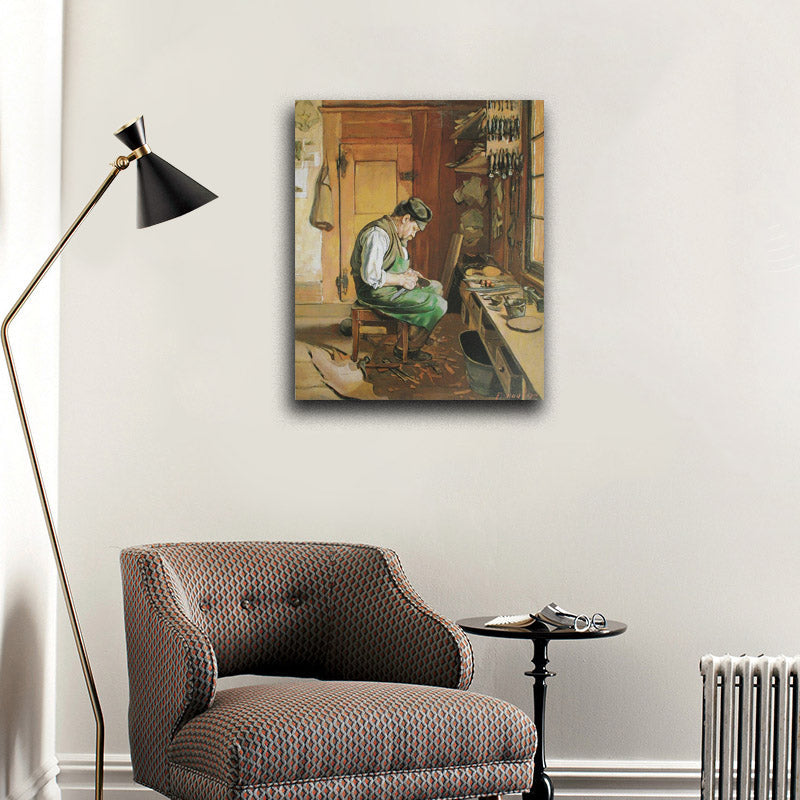 The shoemaker - by Ferdinand Hodler