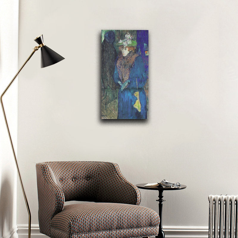 Jane Avril enter the Moulin Rouge - by Henri de Toulouse-Lautrec