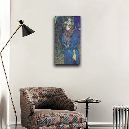 Jane Avril enter the Moulin Rouge - by Henri de Toulouse-Lautrec