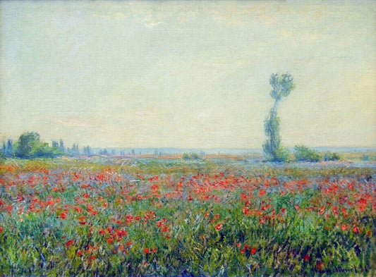 Poppy Field - by Claude Monet