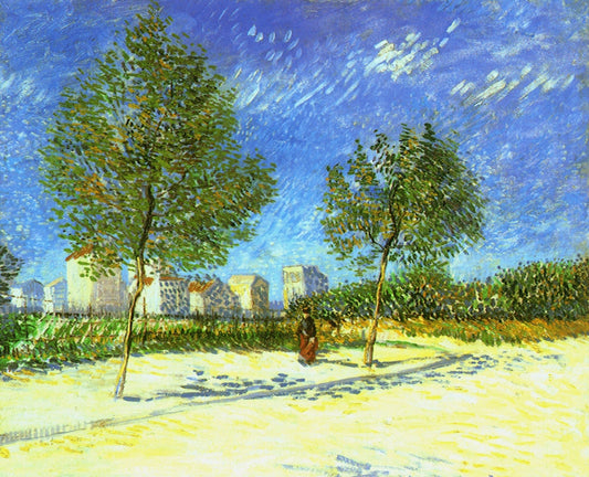 On the Outskirts of Paris - by Vincent van Gogh