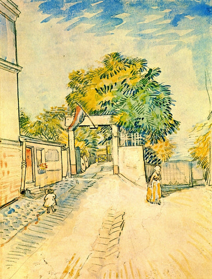 Entrance to the Moulin de la Galette - by Vincent van Gogh