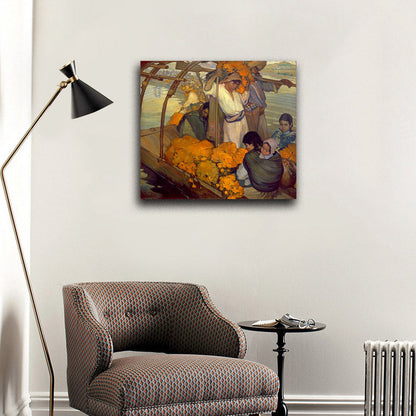 The Offering - by Saturnino Herrán