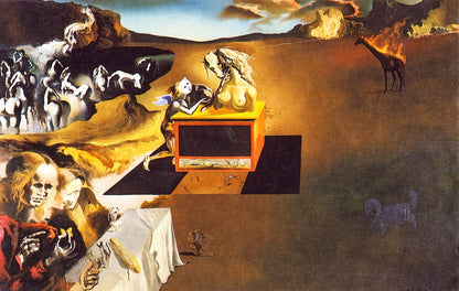 Improvisation. Gorge - by Salvador Dali