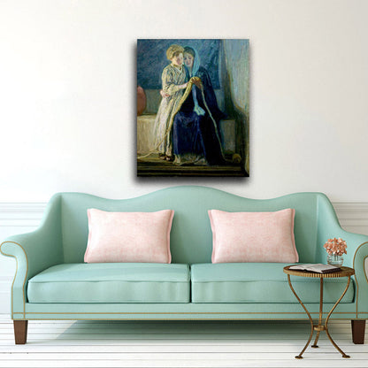 Christ and His Mother Studying the Scriptures - by Henry Ossawa Tanner