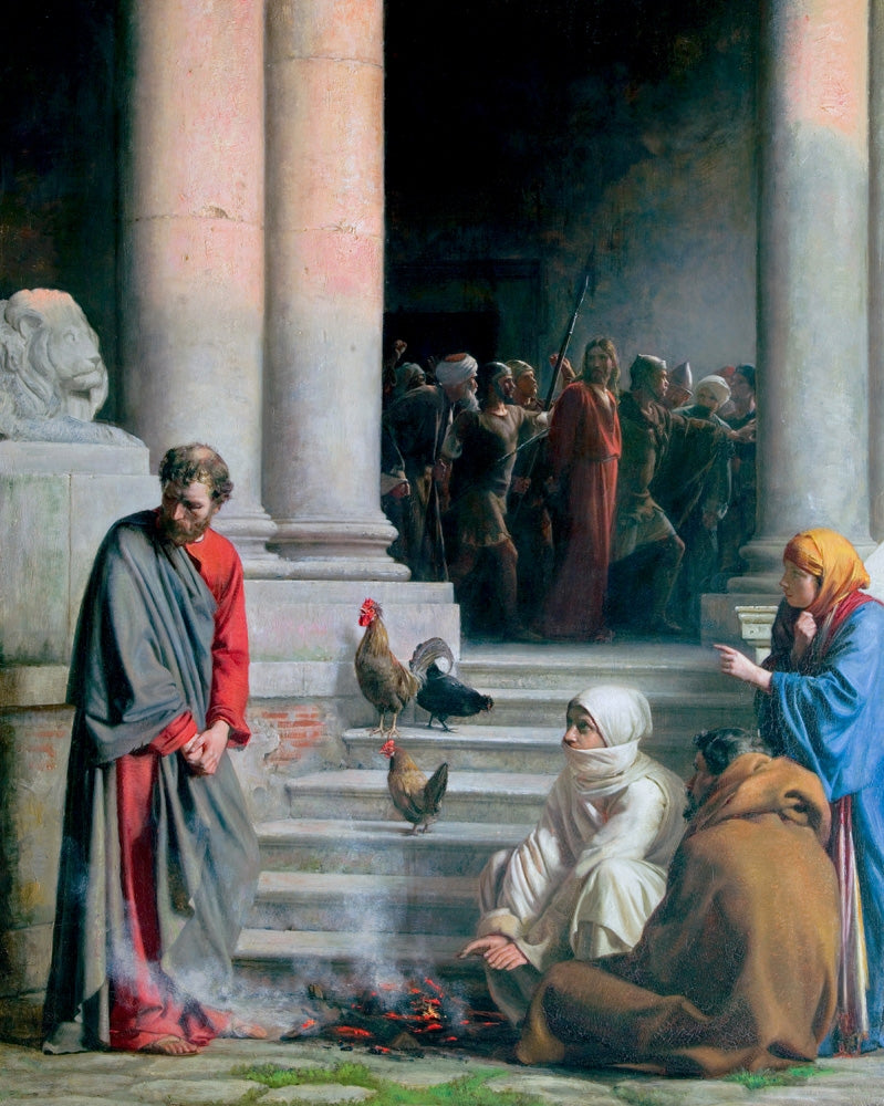 The Denial of Peter - by Carl Heinrich Bloch